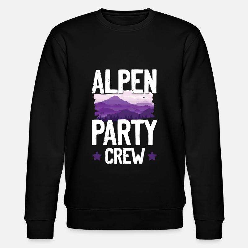Alpen Party Crew - Stanley/Stella Unisex Bio-Sweatshirt CHANGER  - Schwarz
