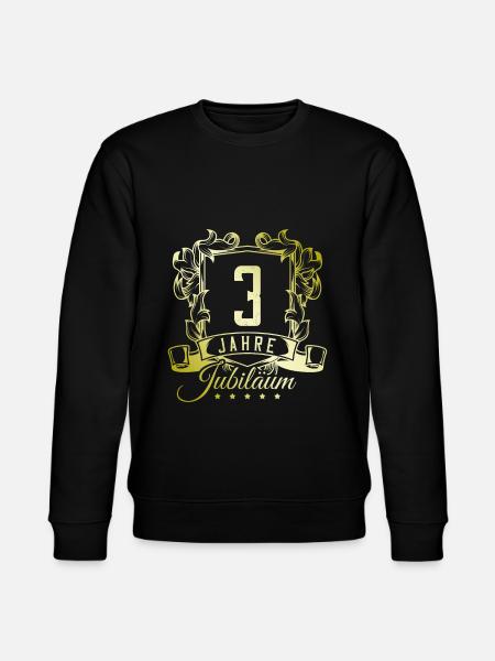 3 Zahl wappen - Stanley/Stella Unisex Bio-Sweatshirt CHANGER  - Schwarz
