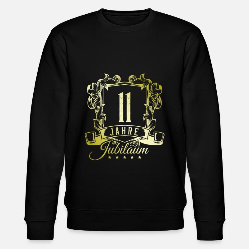 11 Zahl wappen - Stanley/Stella Unisex Bio-Sweatshirt CHANGER  - Schwarz