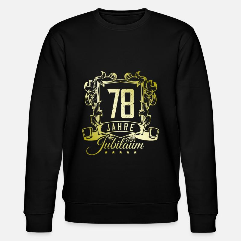 78 Zahl Wappen - Stanley/Stella Unisex Bio-Sweatshirt CHANGER  - Schwarz