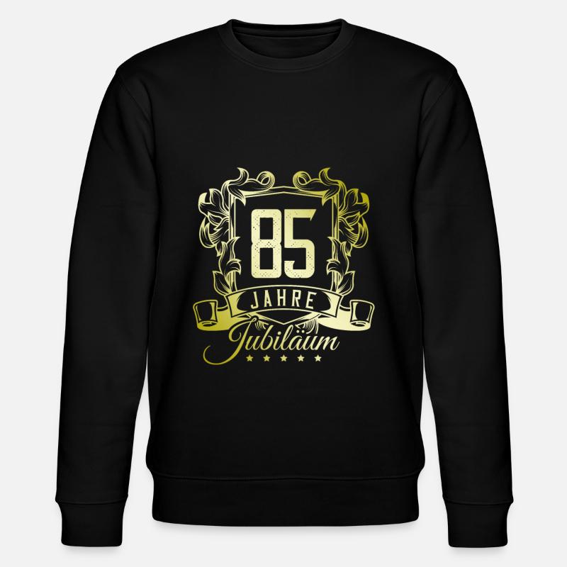 85 Zahl Wappen - Stanley/Stella Unisex Bio-Sweatshirt CHANGER  - Schwarz