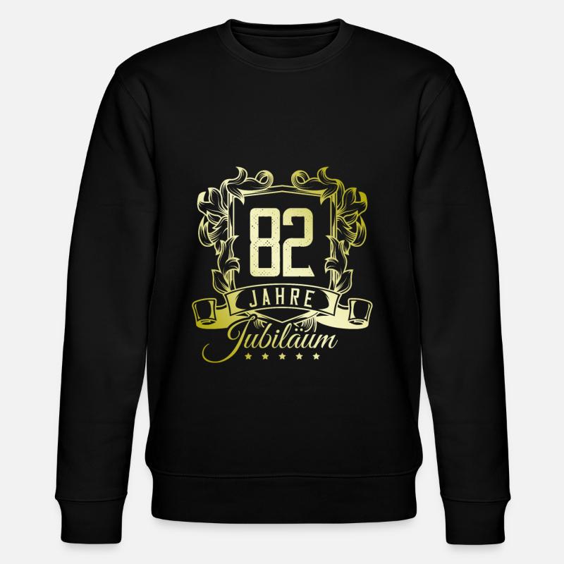 82 Zahl Wappen - Stanley/Stella Unisex Bio-Sweatshirt CHANGER  - Schwarz