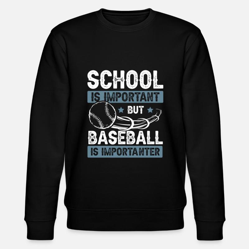 baseball school - Stanley/Stella Unisex Bio-Sweatshirt CHANGER  - Schwarz