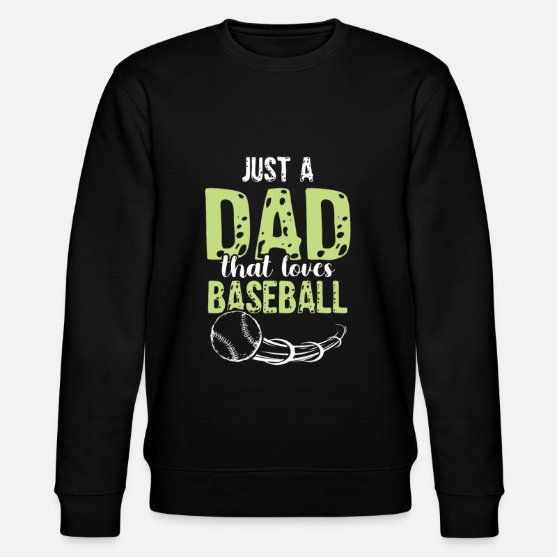 baseball dad - Stanley/Stella Unisex Bio-Sweatshirt CHANGER  - Schwarz