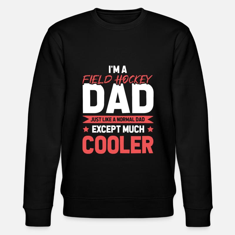 Papa de hockey sur gazon - Sweat bio CHANGER Stanley/Stella Unisexe - noir