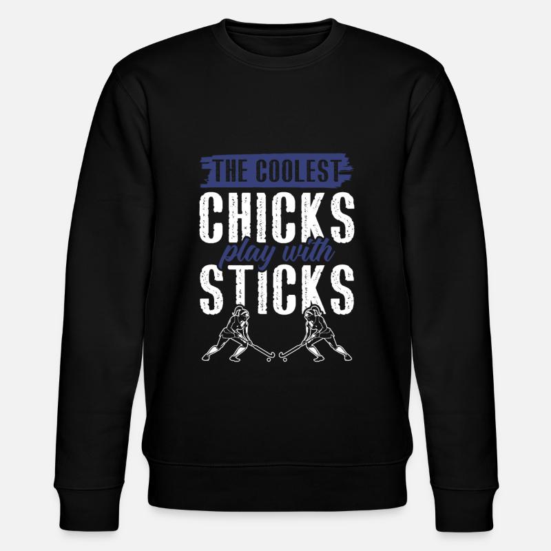 Feldhockey chicks - Stanley/Stella Unisex Bio-Sweatshirt CHANGER  - Schwarz