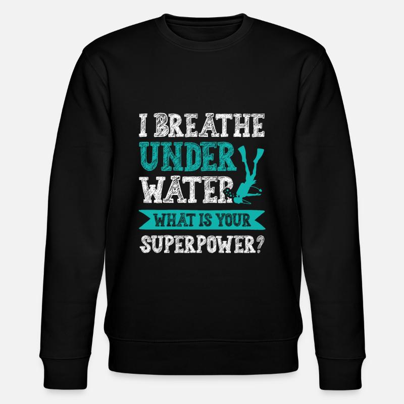 Superpuissance de plongée - Sweat bio CHANGER Stanley/Stella Unisexe - noir