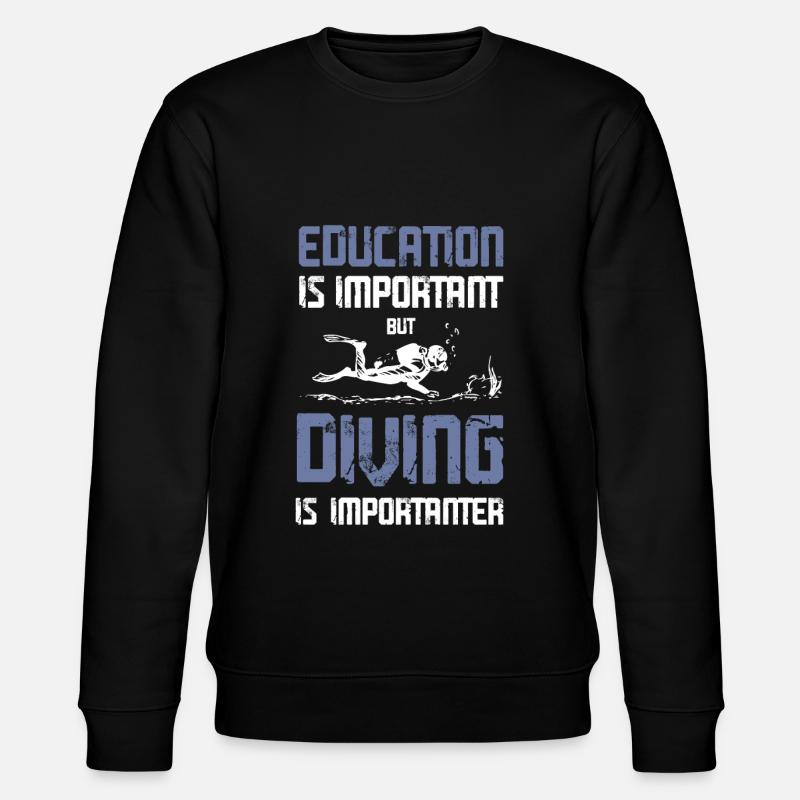 ausbildung tauchen - Stanley/Stella Unisex Bio-Sweatshirt CHANGER  - Schwarz