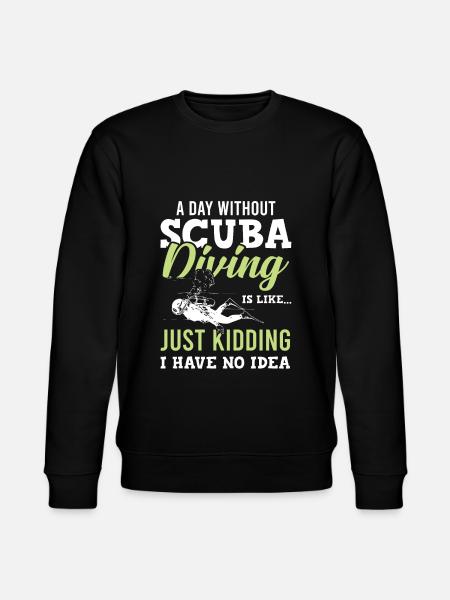 Diving scuba diving - Stanley/Stella CHANGER Unisex Organic Sweatshirt - black