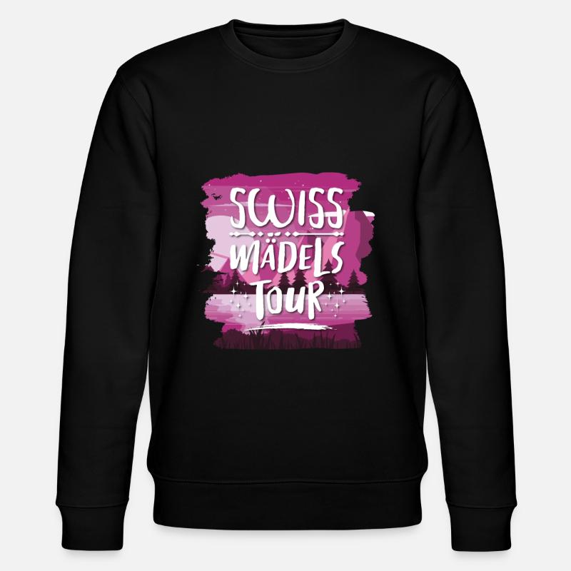 Swiss Mädels Tour - Stanley/Stella Unisex Bio-Sweatshirt CHANGER  - Schwarz