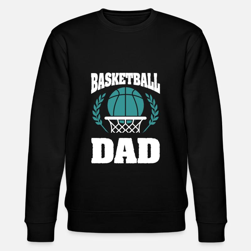 basketball papa - Stanley/Stella Unisex Bio-Sweatshirt CHANGER  - Schwarz