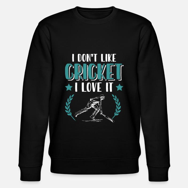 liebe cricket - Stanley/Stella Unisex Bio-Sweatshirt CHANGER  - Schwarz