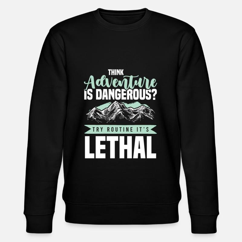 Aventure Escalade - Sweat bio CHANGER Stanley/Stella Unisexe - noir