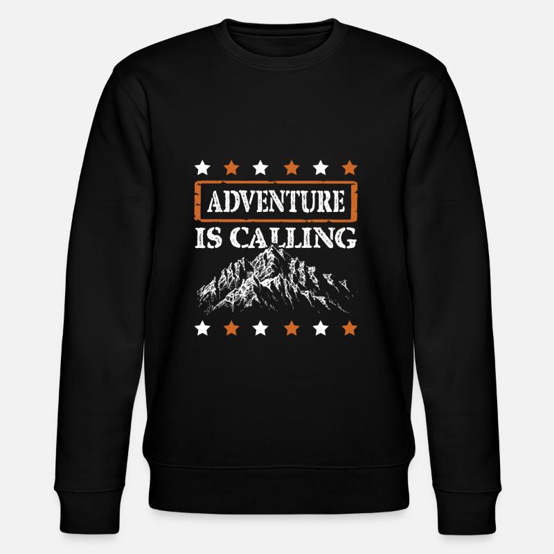 Adventure is calling - Stanley/Stella CHANGER Unisex Organic Sweatshirt - black
