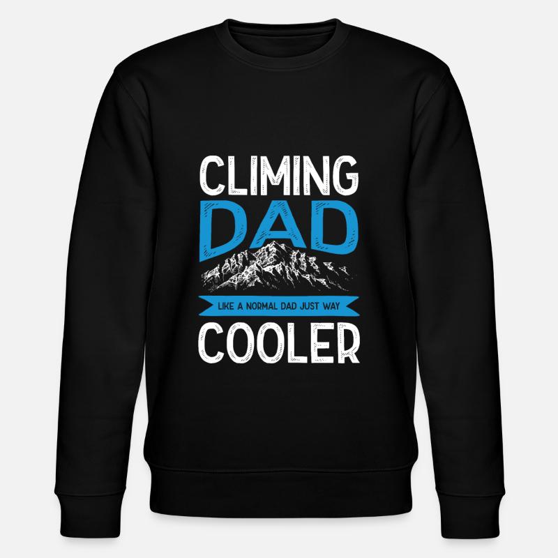 Climbing Daddy - Stanley/Stella CHANGER Unisex Organic Sweatshirt - black