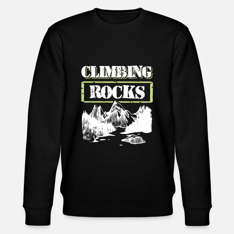 Climbing mountains - Stanley/Stella CHANGER Unisex Organic Sweatshirt - black