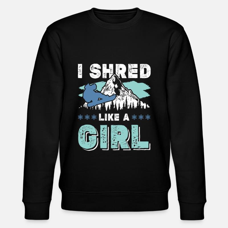 Snowboard filles - Sweat bio CHANGER Stanley/Stella Unisexe - noir