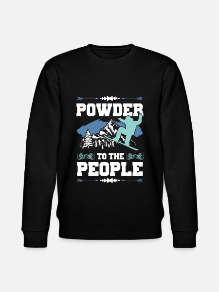 Snowboarding Snow - Stanley/Stella CHANGER Unisex Organic Sweatshirt - black