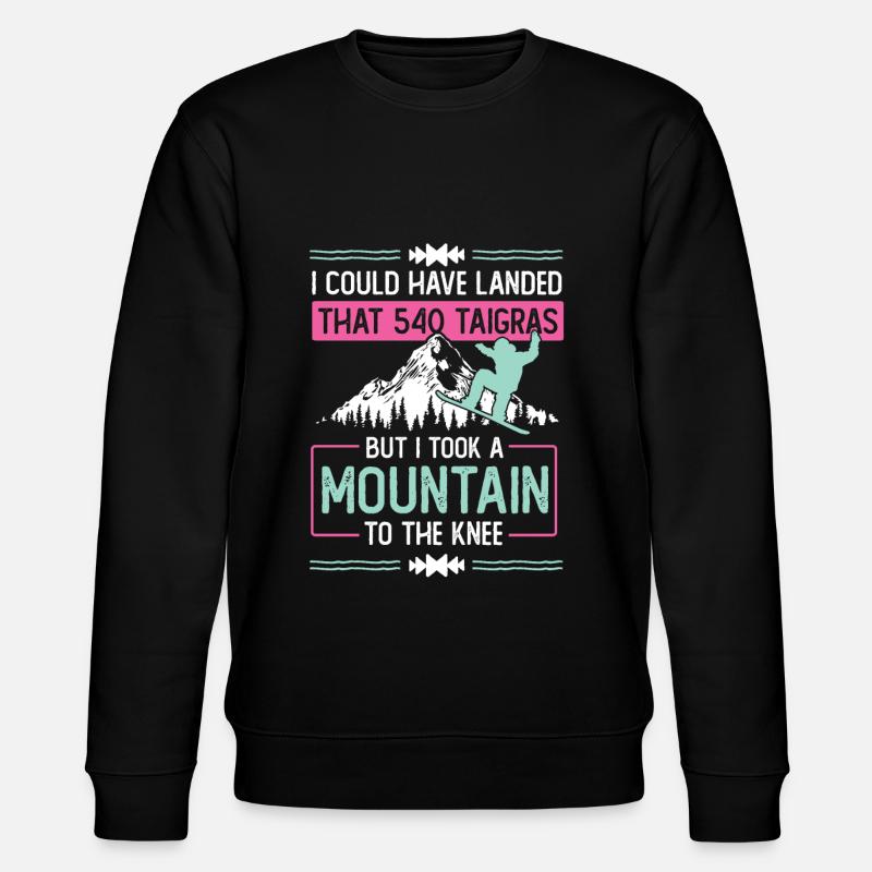 snowboarder snowboard - Sweat bio CHANGER Stanley/Stella Unisexe - noir