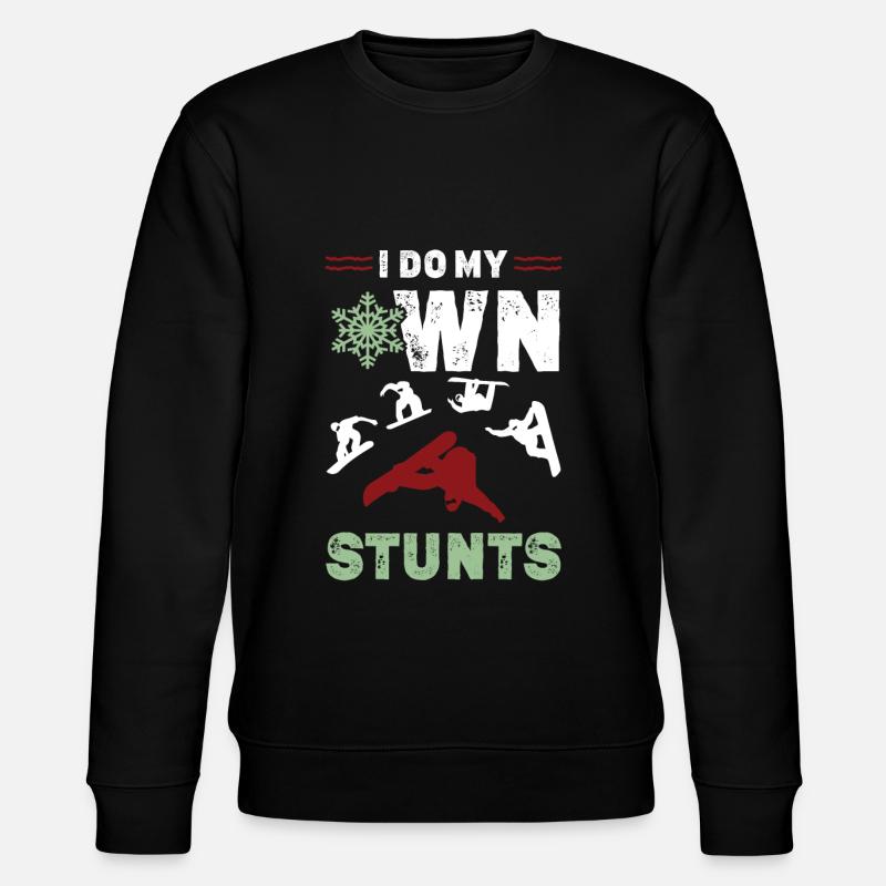 Snowboard Stunt - Stanley/Stella CHANGER Unisex Organic Sweatshirt - black