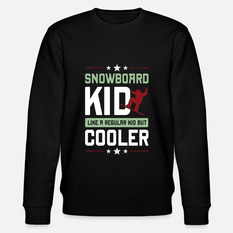 snowboard junge - Stanley/Stella Unisex Bio-Sweatshirt CHANGER  - Schwarz