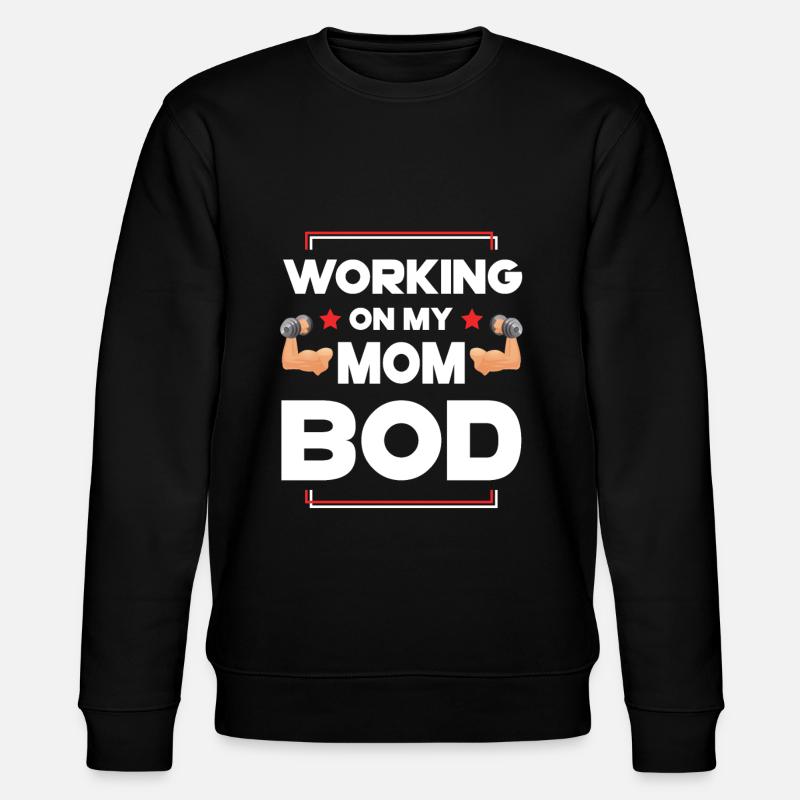 fitness mama workout - Stanley/Stella Unisex Bio-Sweatshirt CHANGER  - Schwarz