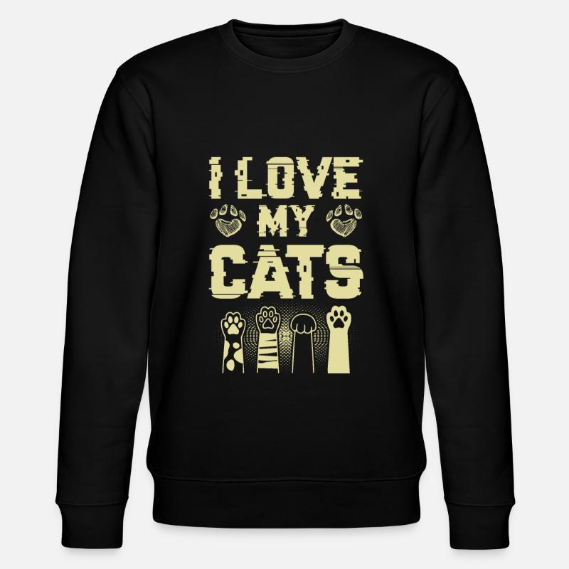 J’aime mes chats - Sweat bio CHANGER Stanley/Stella Unisexe - noir