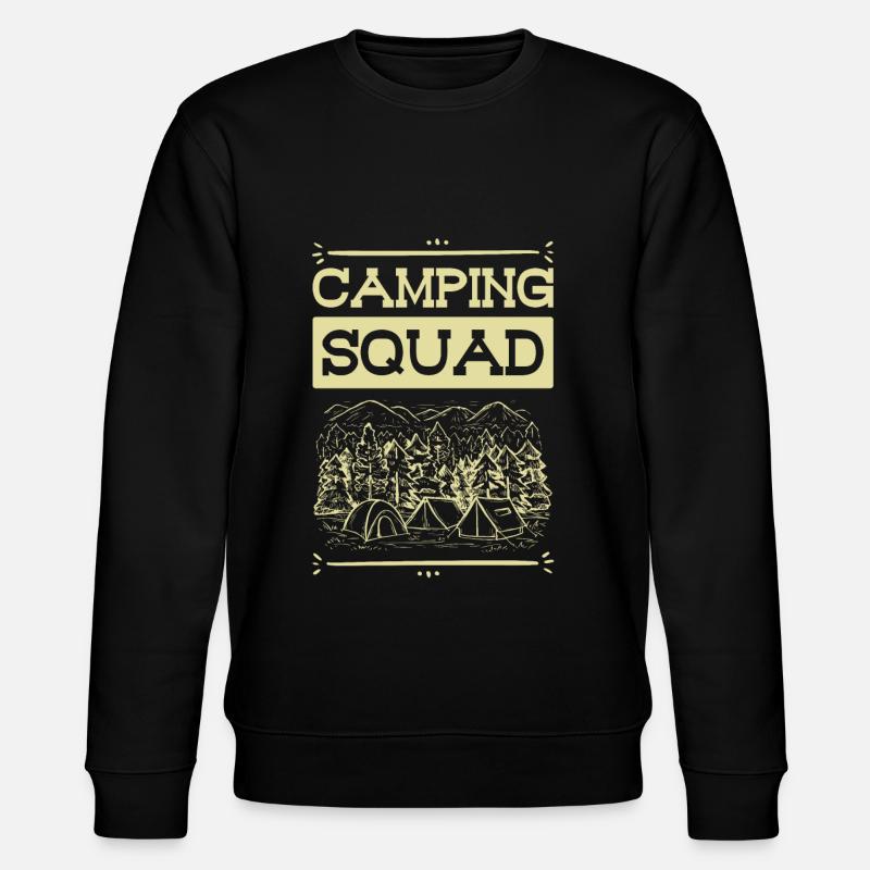Camping Squad - Stanley/Stella Unisex Bio-Sweatshirt CHANGER  - Schwarz