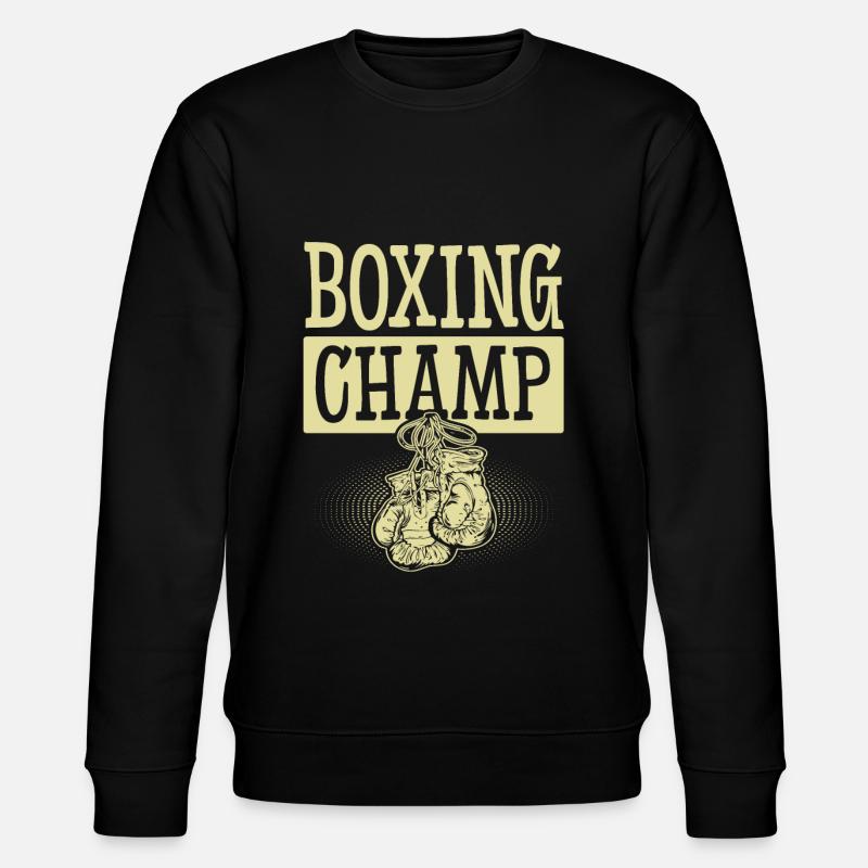 Boxing Champ - Stanley/Stella Unisex Bio-Sweatshirt CHANGER  - Schwarz