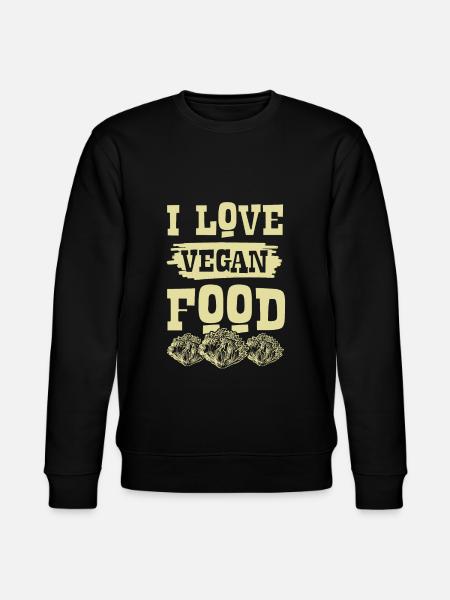 I Love Vegan - Stanley/Stella CHANGER Unisex Organic Sweatshirt - black