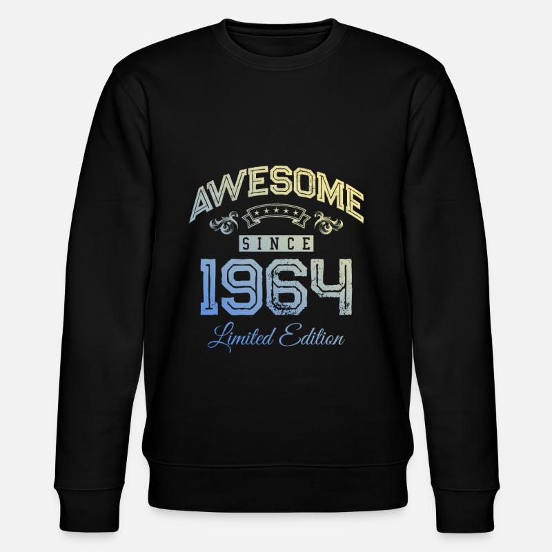 1964 awesome since - Stanley/Stella Unisex Bio-Sweatshirt CHANGER  - Schwarz