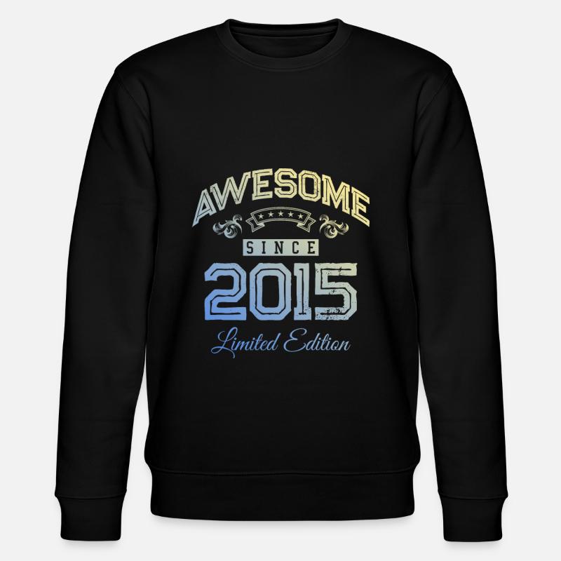 2015 awesome since - Stanley/Stella Unisex Bio-Sweatshirt CHANGER  - Schwarz