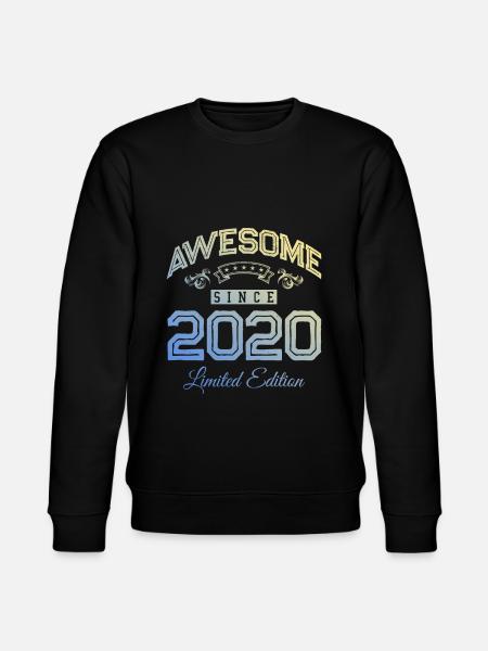 2020 awesome since - Stanley/Stella CHANGER Unisex Organic Sweatshirt - black
