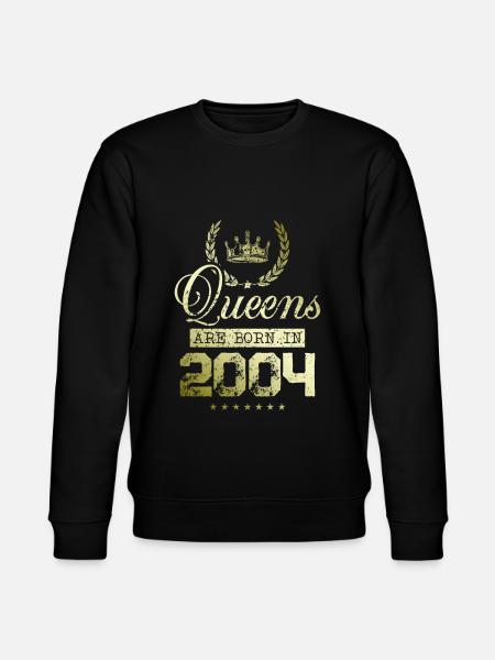 Queens born in 2004 - Stanley/Stella CHANGER Unisex Organic Sweatshirt - black