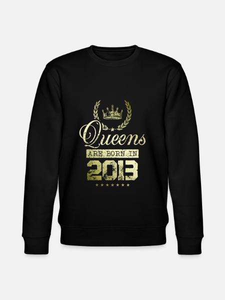 Queens born in 2013 - Stanley/Stella CHANGER Unisex Organic Sweatshirt - black