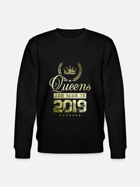 Queens born in 2019 - Stanley/Stella CHANGER Unisex Organic Sweatshirt - black