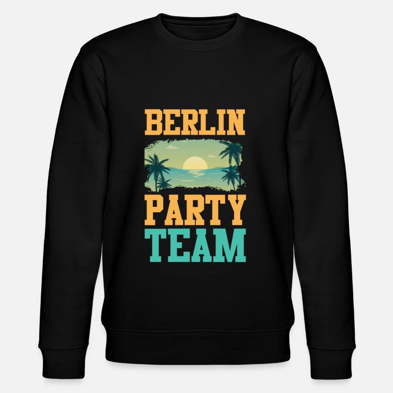 Berlin Party Team - Stanley/Stella Unisex Bio-Sweatshirt CHANGER  - Schwarz