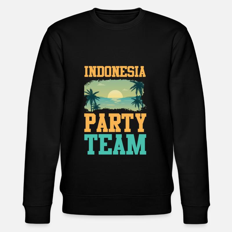 Indonesia Party Team - Stanley/Stella Unisex Bio-Sweatshirt CHANGER  - Schwarz
