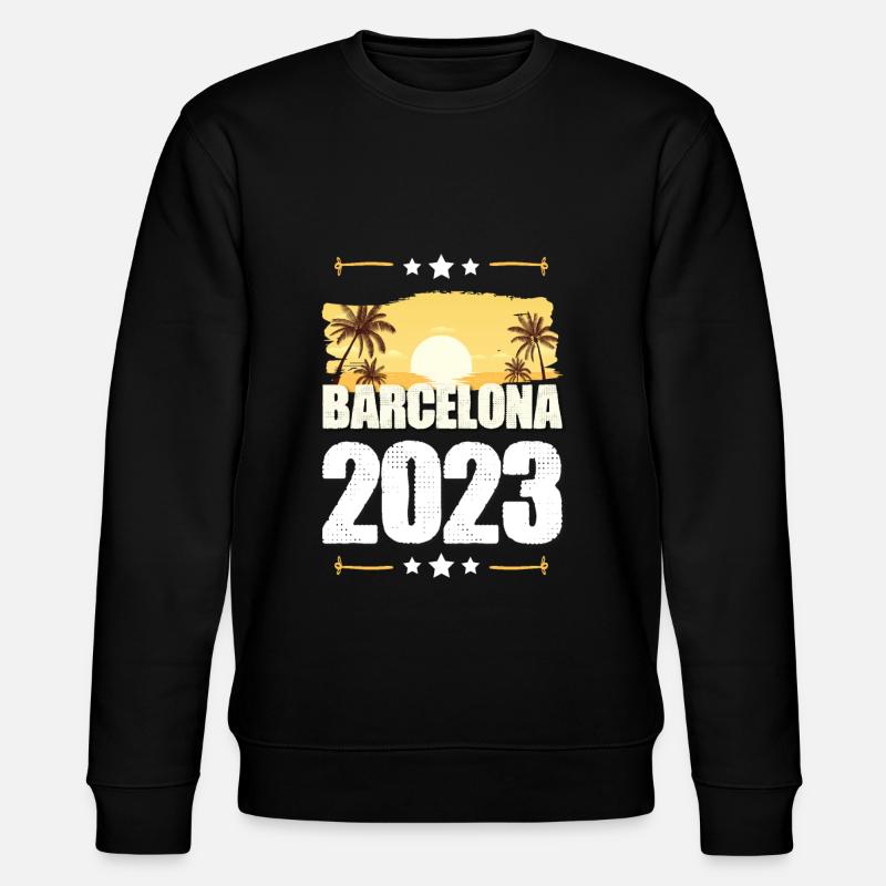 Barcelona 2023 - Stanley/Stella Unisex Bio-Sweatshirt CHANGER - Schwarz