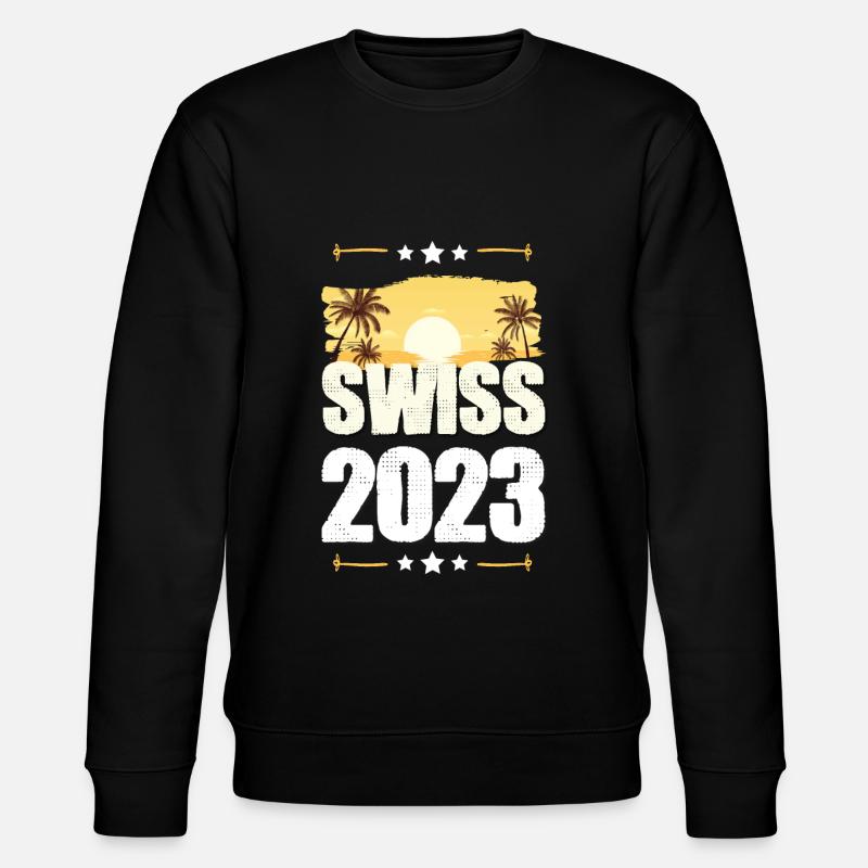 Schweiz 2023 - Stanley/Stella Unisex Bio-Sweatshirt CHANGER  - Schwarz