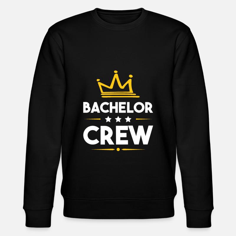 Bachelor Crew - Stanley/Stella CHANGER Unisex Organic Sweatshirt - black