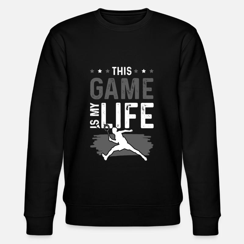 badminton leben - Stanley/Stella Unisex Bio-Sweatshirt CHANGER  - Schwarz