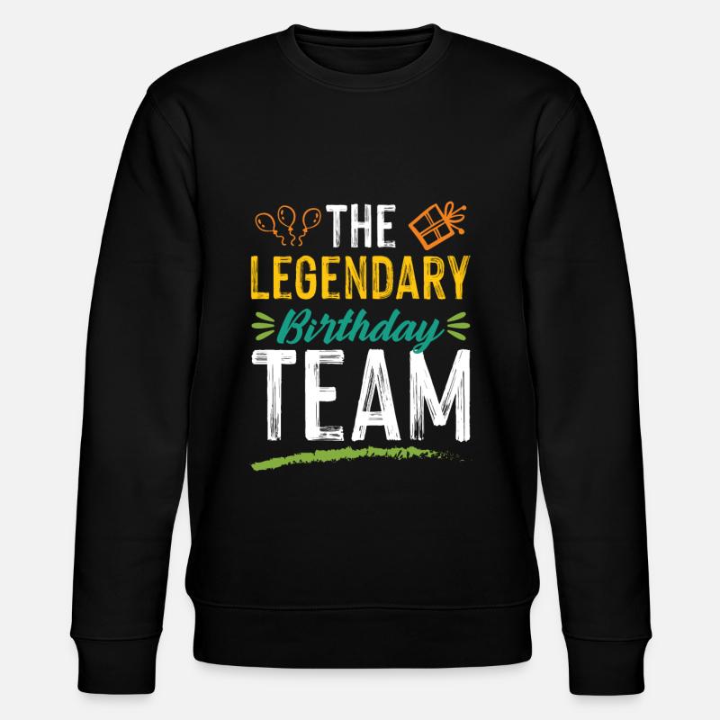 legendary birthday team - Stanley/Stella Unisex Bio-Sweatshirt CHANGER  - Schwarz