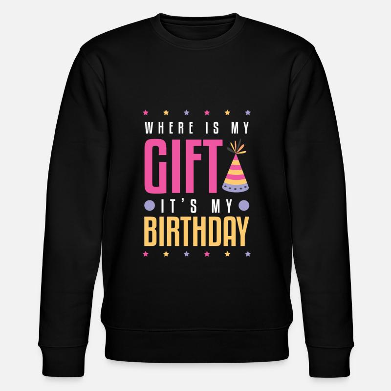 Cadeau d’anniversaire - Sweat bio CHANGER Stanley/Stella Unisexe - noir
