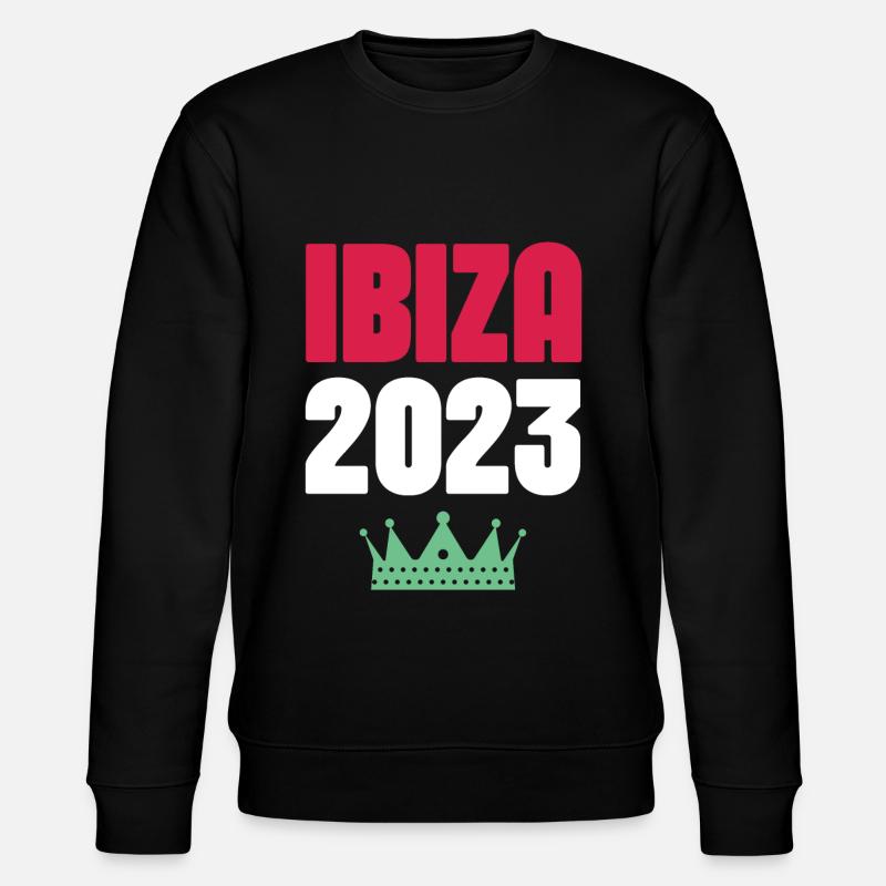 Ibiza 2023 Krone - Stanley/Stella CHANGER Unisex Organic Sweatshirt - black