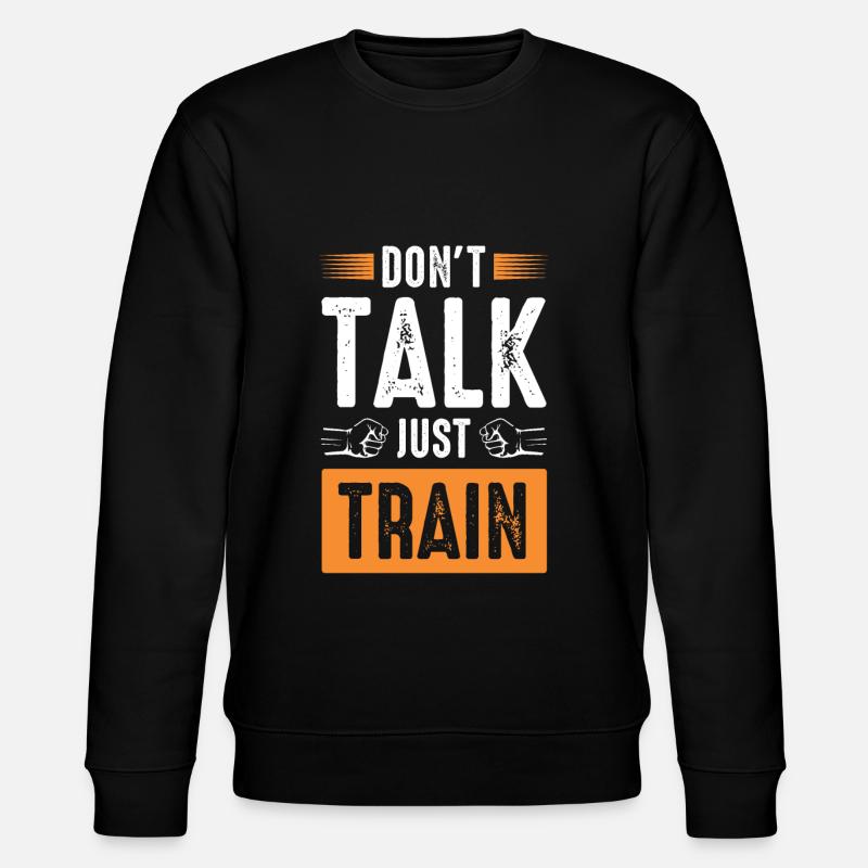 mma trainieren - Stanley/Stella Unisex Bio-Sweatshirt CHANGER  - Schwarz