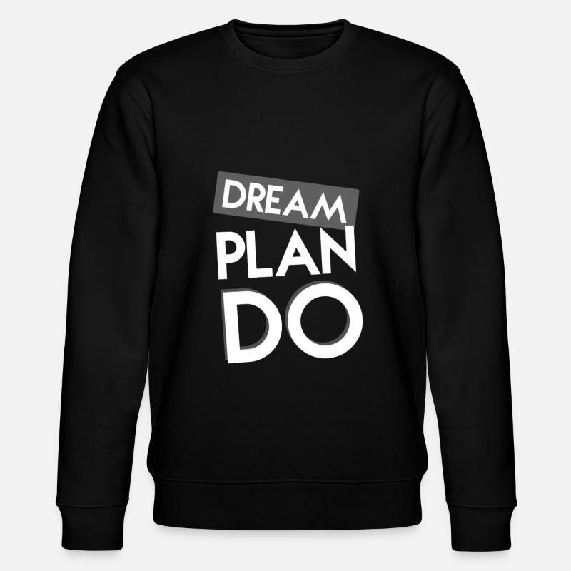 erfolg traum - Stanley/Stella Unisex Bio-Sweatshirt CHANGER  - Schwarz