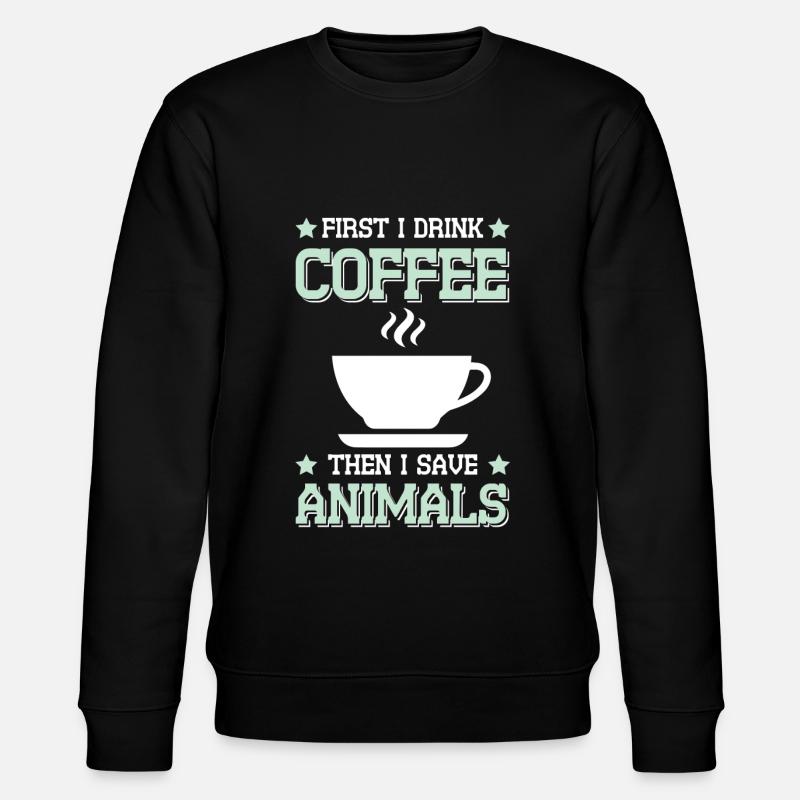 Café Bien-être animal - Sweat bio CHANGER Stanley/Stella Unisexe - noir