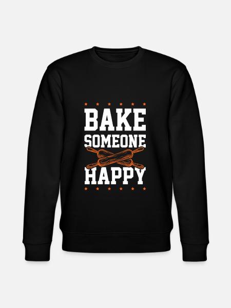 Baking happy - Stanley/Stella CHANGER Unisex Organic Sweatshirt - black