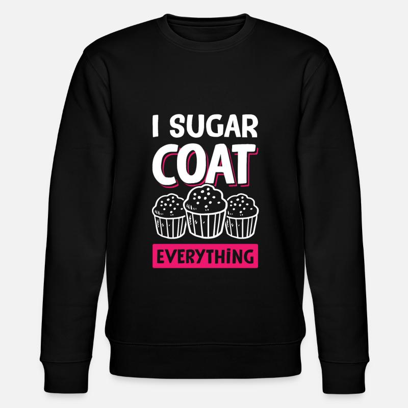 zucker muffin backen - Stanley/Stella Unisex Bio-Sweatshirt CHANGER  - Schwarz